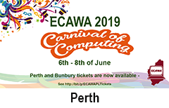 ECAWA 2019 A Carnival of Computing - in Perth!