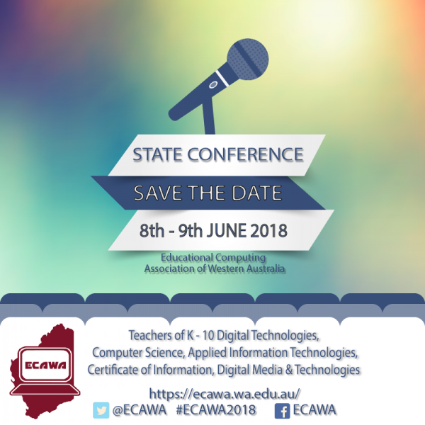 ECAWA 2018 State Conference - Save the Date! June 8th and June 9th 2018