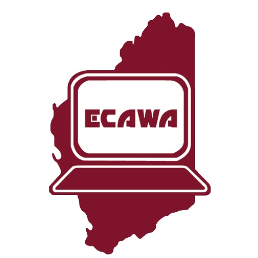 ECAWA logo that appears when the page is saved to the homescreen of your device