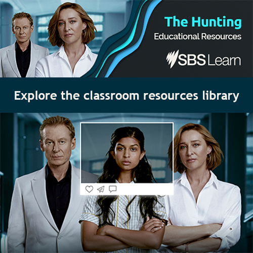 SBS Learn resources available for The Hunting at https://www.sbs.com.au/learn/the-hunting?cx_cid=sbslearn:edm:19