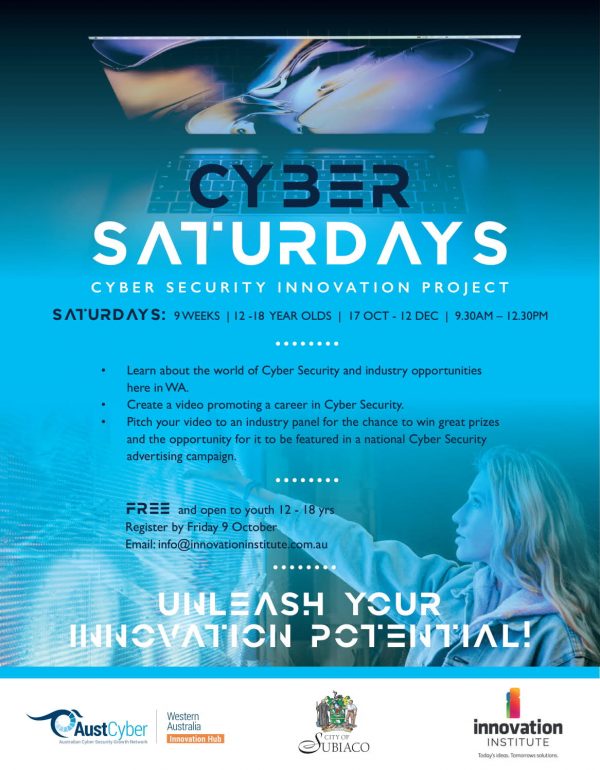 Cyber Saturdays for students aged 12 - 18