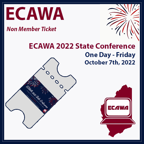 A tickete for a non member of ECAWA to join the association and attend the ECAWA 2022 State Conference on Fruday the 7th of October only.
