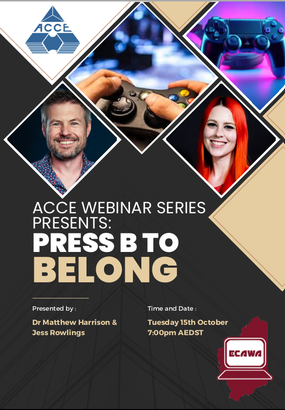 ACCE Webinar Seies (2) Press B to BELONG