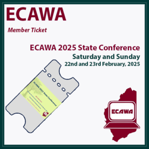 Member 2 Day Ticket for ECAWA 2025 State Conference valid on Saturday the 22nd and Sunday 23rd of February 2025