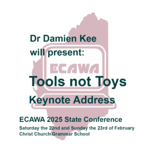 Damien Kee will present Tools Not Toys, a Keynote Address at the ECAWA 2025 State Conference