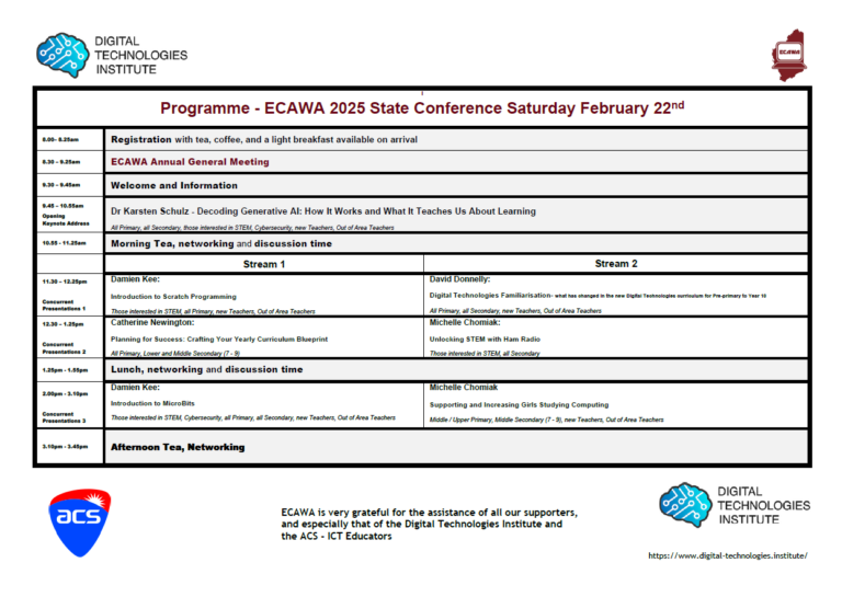 Programme Grid Saurday the 22nd of February 2025 v16